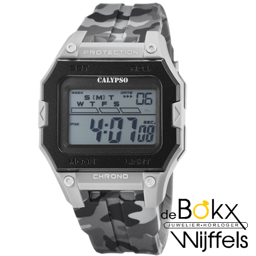 digitaal horloge Calypso leger grijs K5810/1 - 58292 digitaal horloge Calypso leger grijs K5810/1 - 58292