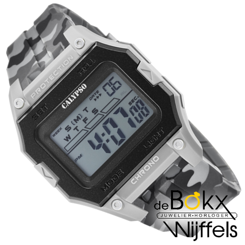 digitaal horloge Calypso leger grijs K5810/1 - 58292 digitaal horloge Calypso leger grijs K5810/1 - 58292