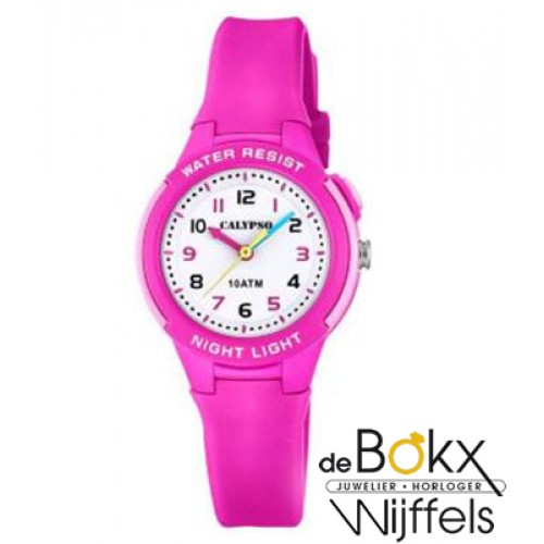 roze kinder horloge om mee te zwemmen Calypso - 56940