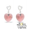 Spark tender heart oorknoppen hangend roze - 54395 Spark tender heart oorknoppen hangend roze - 54395