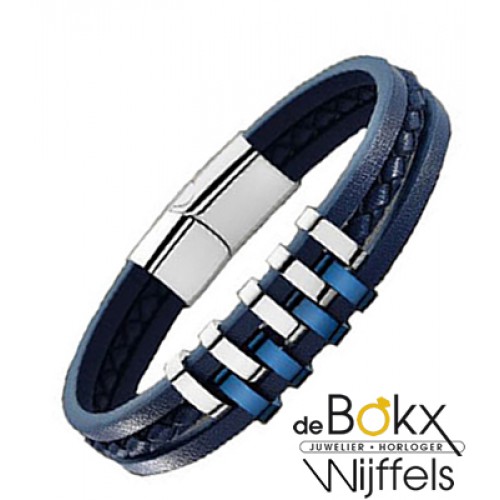 armband van Lotus style in het leer en staal - 55243 armband van Lotus style in het leer en staal - 55243