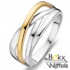 ring zilver met goud maat 52 - 58035 ring zilver met goud maat 52 - 58035