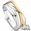 ring zilver met goud maat 52 - 58035 ring zilver met goud maat 52 - 58035