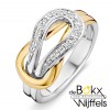 ring zilver met goud en zirkonia maat 54 - 58036 ring zilver met goud en zirkonia maat 54 - 58036