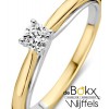 jubileumring geel en wit goud met 0.25crt diamant - 56149 jubileumring geel en wit goud met 0.25crt diamant - 56149