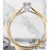 jubileumring geel en wit goud met 0.25crt diamant - 56149 jubileumring geel en wit goud met 0.25crt diamant - 56149