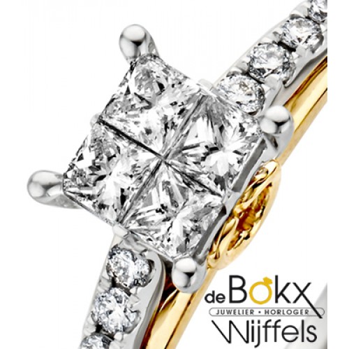 Gouden ring met diamant maat 54 - 56359 Gouden ring met diamant maat 54 - 56359