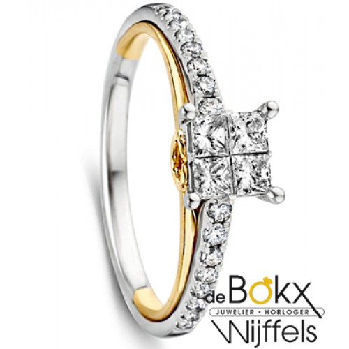 Gouden ring met diamant maat 54 - 56359 Gouden ring met diamant maat 54 - 56359