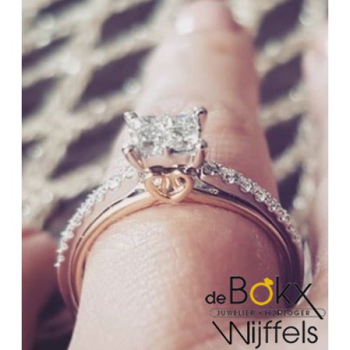 Gouden ring met diamant maat 54 - 56359 Gouden ring met diamant maat 54 - 56359
