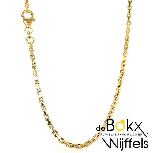 Geel gouden ketting anker 60cm 2mm - 55007 Geel gouden ketting anker 60cm 2mm - 55007