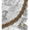 Geel gouden schakelarmband fantasie koort - 55216