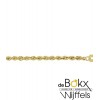 Geel gouden schakelarmband fantasie koort - 55216 Geel gouden schakelarmband fantasie koort - 55216
