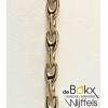 Geel gouden schakelarmband fantasie - 55213 Geel gouden schakelarmband fantasie - 55213