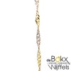 Gouden gedraaide armband dames - 57534 Gouden gedraaide armband dames - 57534