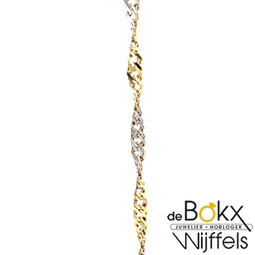 Gouden gedraaide armband dames - 57534 Gouden gedraaide armband dames - 57534