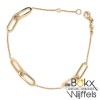 Gouden armband anker met vierkanten buis - 57530 Gouden armband anker met vierkanten buis - 57530
