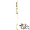 Gouden armband anker met vierkanten buis - 57530 Gouden armband anker met vierkanten buis - 57530