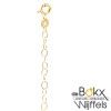 Gouden verlengketting om kettingen langer te maken 10cm - 57549 Gouden verlengketting om kettingen langer te maken 10cm - 57549