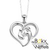 M' Amour hanger hartje moeder en kind zilver Z.45 - 56188 M' Amour hanger hartje moeder en kind zilver Z.45 - 56188